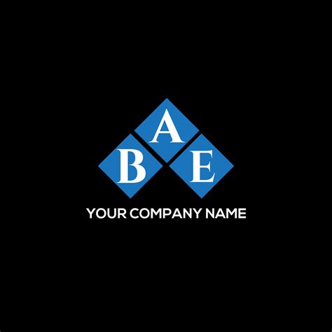 Diseño De Letras Bae Diseño De Logotipo De Letras Bae Sobre Fondo