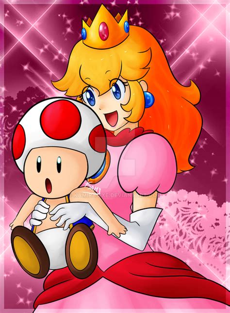 Princess Peach And Toad By Kamira Exe On Deviantart
