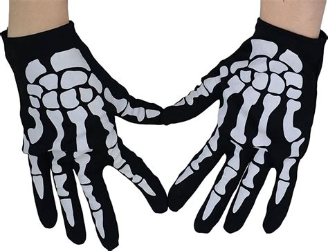 Syaya Unisex Skeleton Gloves Cool Skull Craw Full Finger Gloves