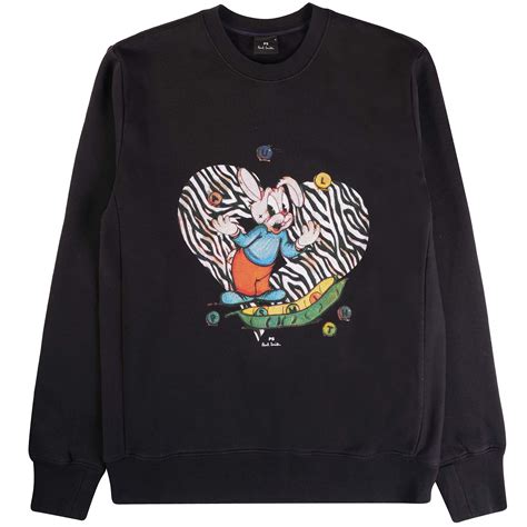 Paul Smith Bunny Heart Sweatshirt Black M2r 027r Lp4240