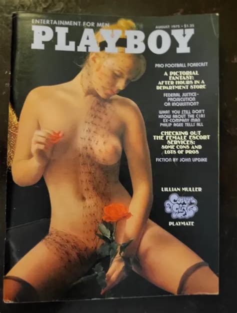 Playboy Magazine August Playmate Lillian Muller Very Good Condition Picclick