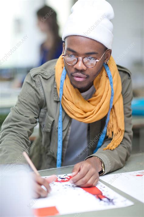 Fashion Design Student In Class Stock Image F0092886 Science