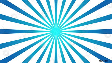 Abstract Blue Background With Starburst Effect And Sunburst Beams