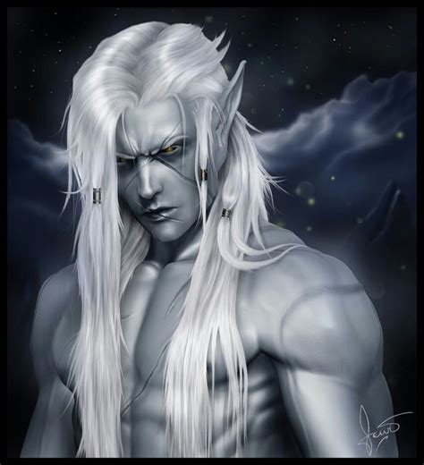 Male Drow Fantasia De Elfos Elf Warrior Dark Fantasy Art