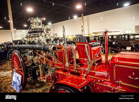A 1913 Christie Front Drive Fire Engine At The Nethercutt Collection In