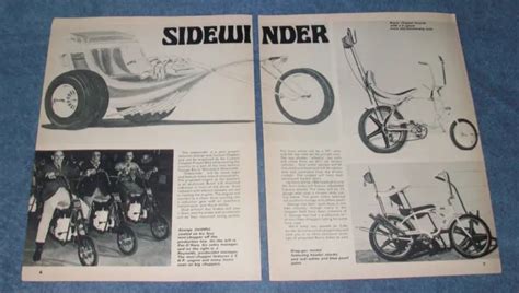 1971 George Barris Sidewinder Chopper Preview Mini Chopper And Drag Ger Bikes 11 99 Picclick