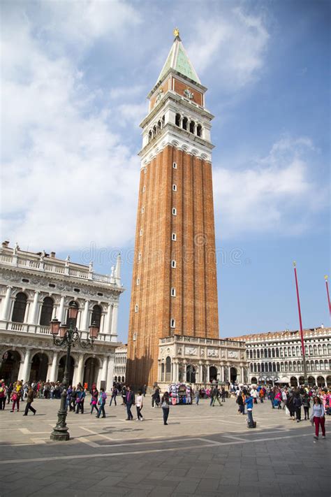 St Mark Bell Tower Located In San Marco Square Editorial Image Image Of Column Venice 56211540
