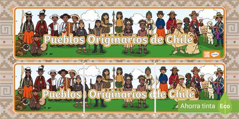 Cartel Pueblos Originarios De Chile Hecho Por Educadores