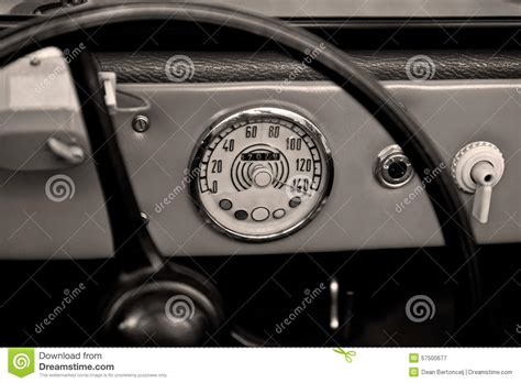 Vintage Speedometer Stock Image Image Of Measure Color 57500677