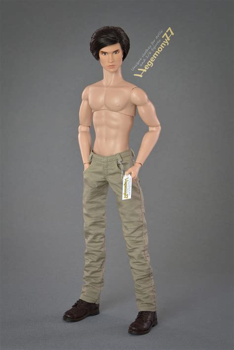 Fashion Royalty Homme Male Doll In Longer Than Standard Th Scale Beige Khaki Trousers