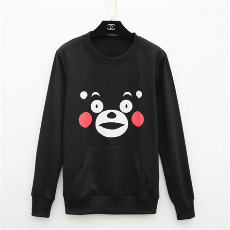 Maybe you would like to learn more about one of these? HOT Anime Black bear t shirt long hoodie Kumamon cosplay ...