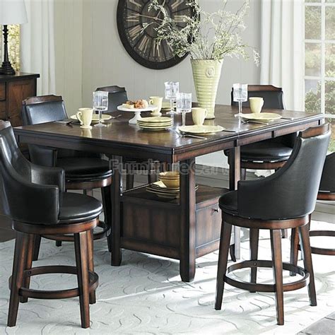 Bayshore Counter Height Table W Storage Counter Height Dining Room