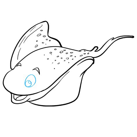 How To Draw A Stingray Really Easy Drawing Tutorial