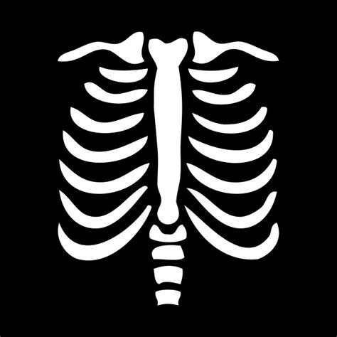 Skeleton Rib Cage Template Printable