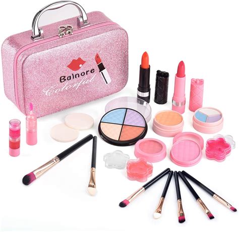 Balnore Kids Makeup Set 21pcs Real Washable Makeup For Kids Girls