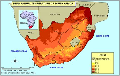 Climate Map Of South Africa
