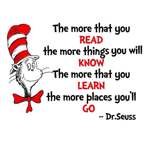the more that you read svg cat in hat svg dr seuss svg seuss sayings svg read across america