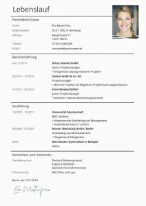 Kostenlose Vorlagen Tabellarischer Lebenslauf Lebenslauf Vorlagen & Muster Kostenloser Download ...