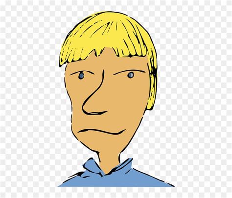 Face Unhappy Blonde Man Blonde Cartoon Characters Male Free Transparent PNG Clipart