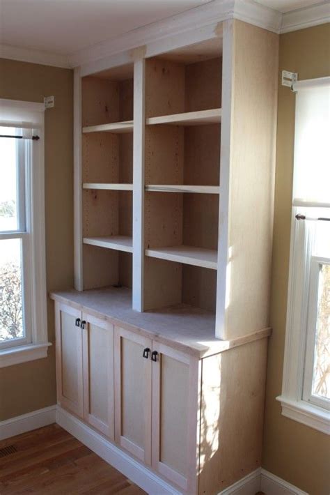 Built In Bookcase With Doors Custom Home Finish Bookshelves Built In Built In Bookcase Home