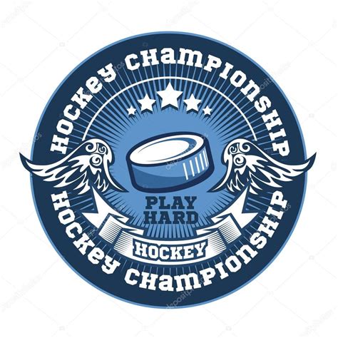 Hockey Team Logo Template Emblem Logotype Template T Shirt Apparel