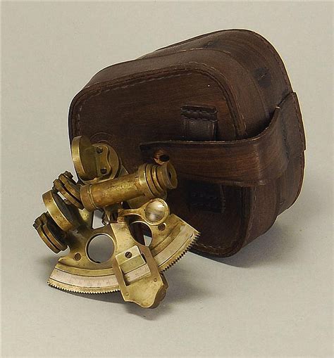 sold at auction english brass pocket sextant marked stanley london 1884 3½ x 4 leather