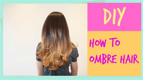 Diy How To Ombre Hair Naturally Youtube
