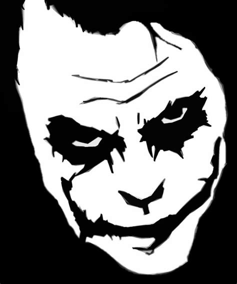 Joker Smile Heath Ledger Face Batman 85 X 11 Custom Stencil Free