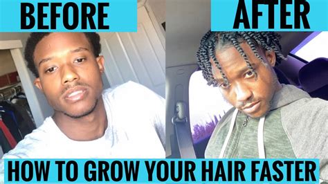 How To Grow Your Hair Faster For Black Men Youtube
