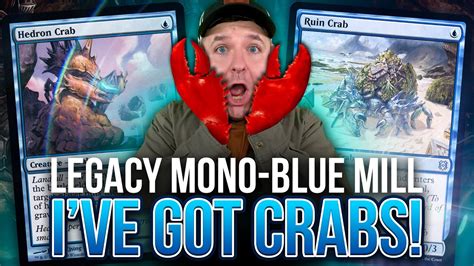 🦀 Ive Got Crabs 🦀 Legacy Mono Blue Mill Hedron Crab Ruin Crab