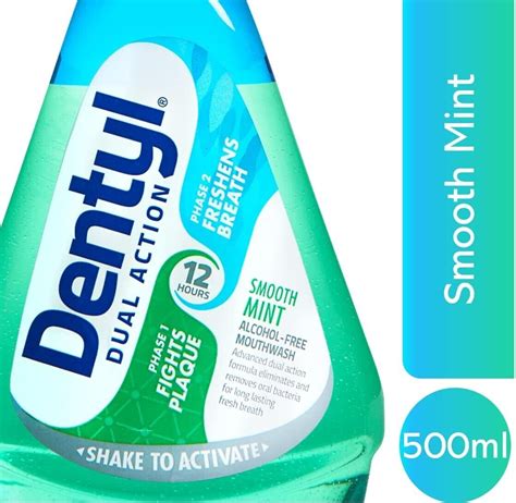 dentyl dual action smooth mint plaque reducing cpc mouthwash 6x500ml ebay