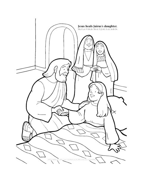 17 Bible Coloring Pages Jairus Daughter Printable Coloring Pages