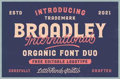 Broadley Vintage Font Duo Display Fonts ~ Creative Market