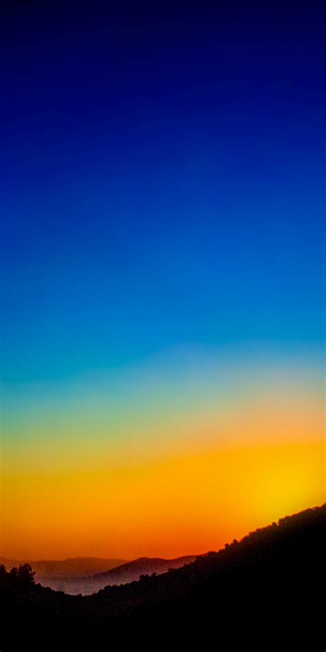 Download 1080x2160 Wallpaper Twilight Sunrise Sky Minimal Honor 7x