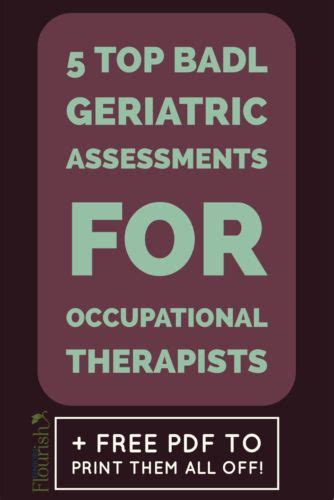 5 Useful Adl Occupational Therapy Assessments Ot Flourish