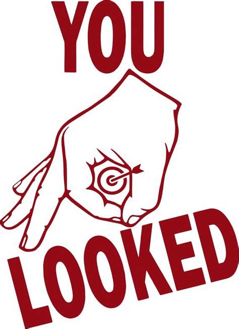Made You Look Looked Hand Game Bullseye Target Hunting Funny Etsy