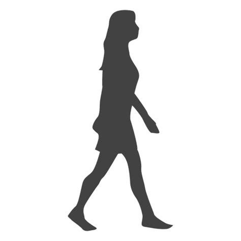 Female Walking Silhouette Transparent Png And Svg Vector File