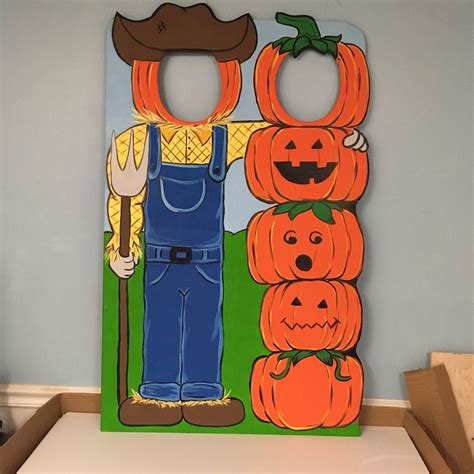 Pumpkin Farmer Photo Booth Prop Wooden Fall Outdoor Etsy In 2021
