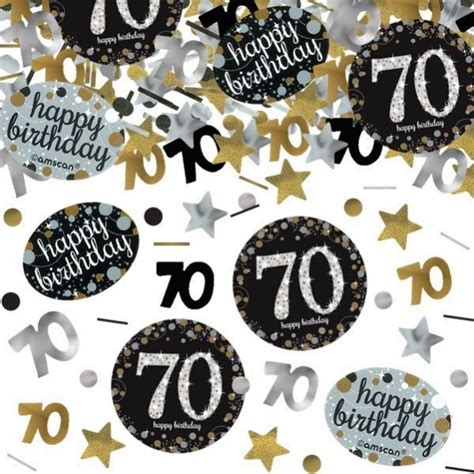 70th Birthday Sparkling Celebration Confetti 34g