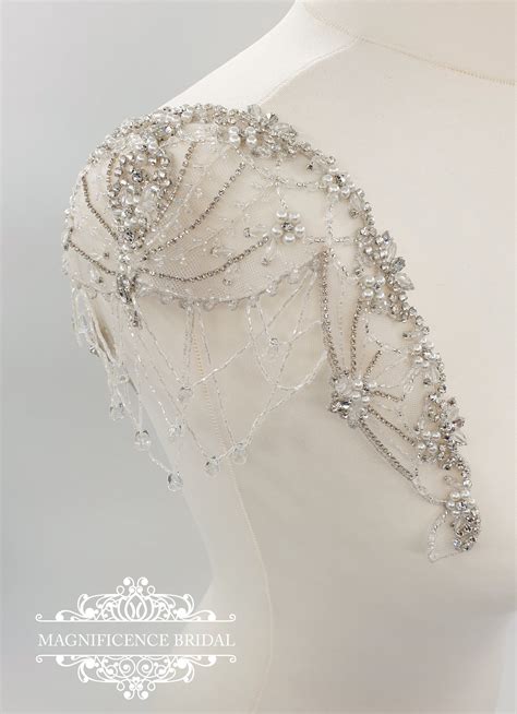 Wedding Dress Straps Bridal Cap Sleeve Crystal Straps Wedding Dress