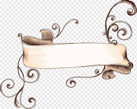 Wedding Scroll Design Clip Art