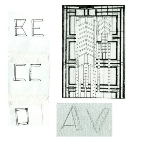 Frank Lloyd Wright Typeface On Behance