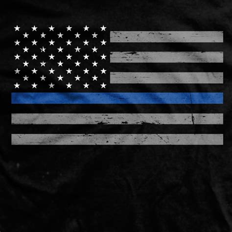 48 Thin Blue Line Flag Wallpaper