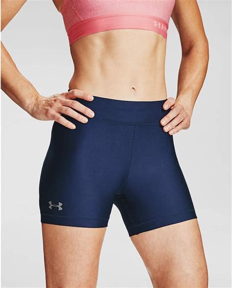 under armour womens heatgear middy shorts amazon ca sports and outdoors