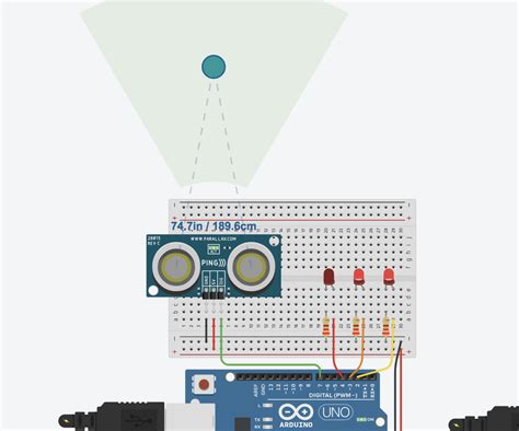 Ultrasonic Distance Sensor In Arduino With Tinkercad 6 Steps With