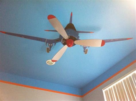 Airplane Nursery Or Kids Room Idea Convert Ceiling Fan Into Airplane