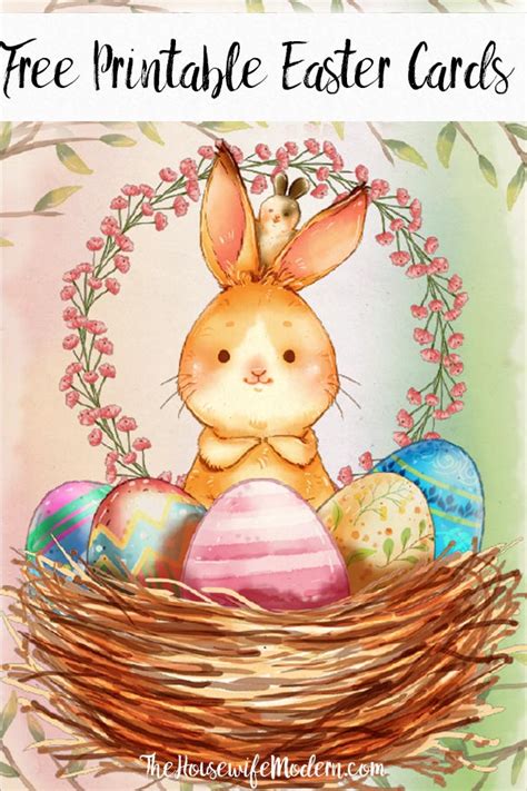 Cute Free Printable Easter Cards