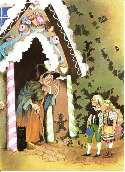 Fairy Tale Print Hansel Gretel Vintage Print By Vickiesvintage Hänsel