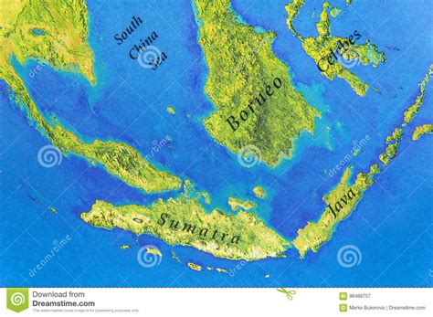 Java, also spelled djawa or jawa, island of indonesia lying southeast of malaysia and sumatra, south of borneo (kalimantan), and west of bali. Geographic Map Of Java, Sumatra, Celebes And Borneo Islands Stock Image - Image of south ...