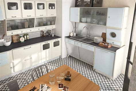 The hottest kitchen cabinet trends. Vintage Kitchen Offers A Refreshing Modern Take On Fifties Style